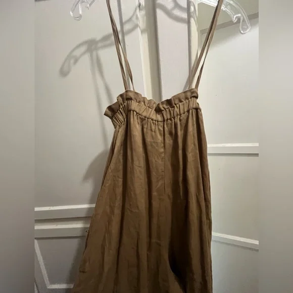 Ozma deia tan linen jumpsuit size small - Picture 10 of 15